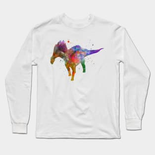 Amargasaurus in watercolor Long Sleeve T-Shirt